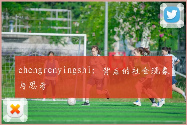 chengrenyingshi：背后的社会现象与思考