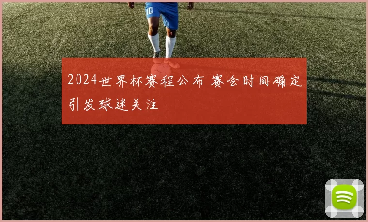 2024世界杯赛程公布 赛会时间确定引发球迷关注