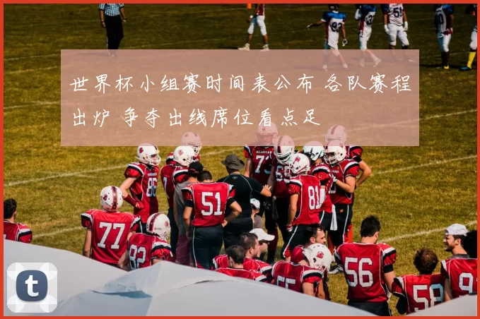 世界杯小组赛时间表公布 各队赛程出炉 争夺出线席位看点足