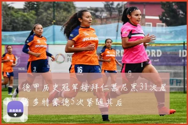 德甲历史冠军榜拜仁慕尼黑31次居首多特蒙德5次紧随其后